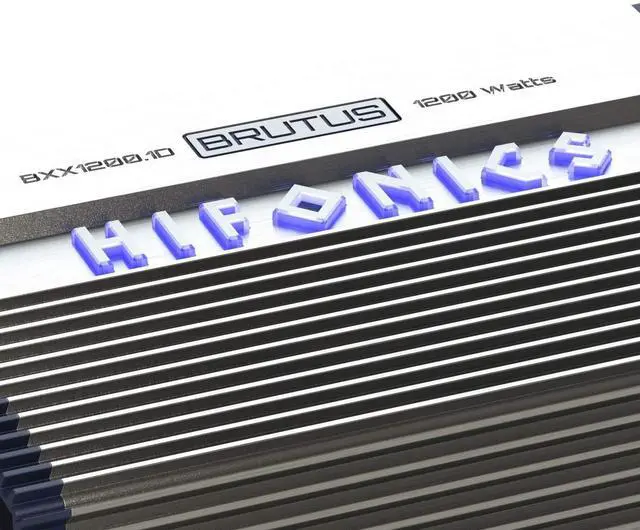 Alt view image 5 of 5 - Hifonics BXX1200.1D Brutus Class D 1200W RMS 1 Ohm Mono Car Subwoofer Amplifier