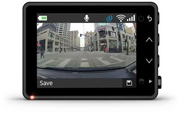 Alt view image 2 of 5 - Garmin Dash Cam 47, 1080p and 140-degree FOV, Monitor Your Vehicle While Away w/ New Connected Features, Voice Control, Compact and Discreet, Includes Memory Card