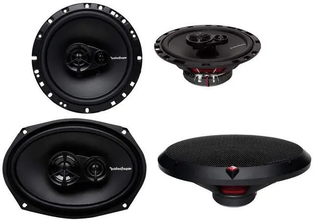 Main image of Rockford Fosgate R169X3 6x9 260W 3 Way + R165X3 6.5" 3 Way Car Speakers Coaxial