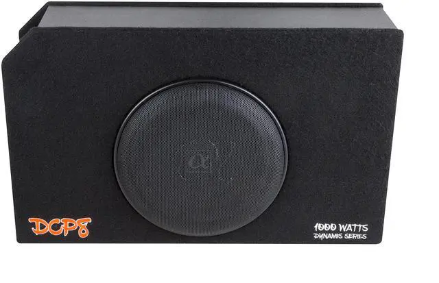 Alt view image 3 of 5 - Alphasonik Dynamis DCP8 8 inch 1000 Watts 4-Ohm Shallow Mount Flat Enclosed Sub woofer in Ported Vented Box for Tight Spaces in Cars and Trucks, Slim Thin Loaded Subwoofer Custom Port Bass Enclosure