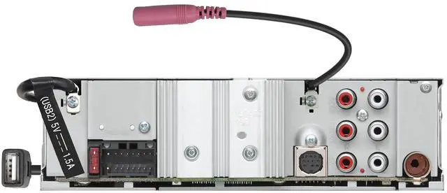 Alt view image 3 of 3 - Kenwood KMM-X705 Excelon Digital Multimedia Car Stereo - Single DIN with Bluetooth, AM/FM HD Radio, Alexa Built in, Variable Color, SiriusXM