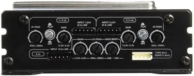 Alt view image 3 of 4 - Soundstream PN5.640D Picasso Nano 640 W 5-Channel Class D Digital Car Audio Amplifier