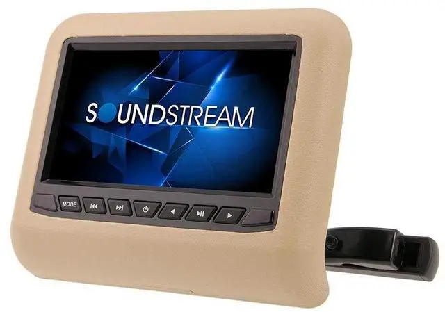 Alt view image 4 of 4 - Soundstream SHAD-9H Universal Headrest Mount DVD Player with 9" LCD/MobileLink Input