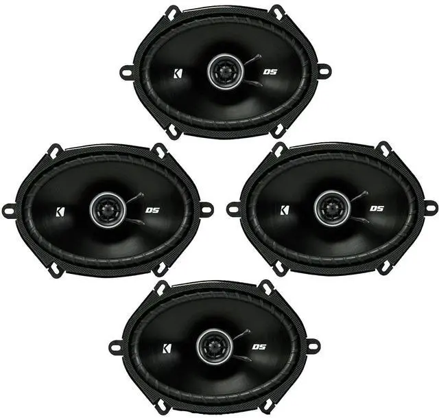 Main image of KICKER DSC680 6x8-Inch (160x200mm) Coaxial Speakers, 4-Ohm Bundle
