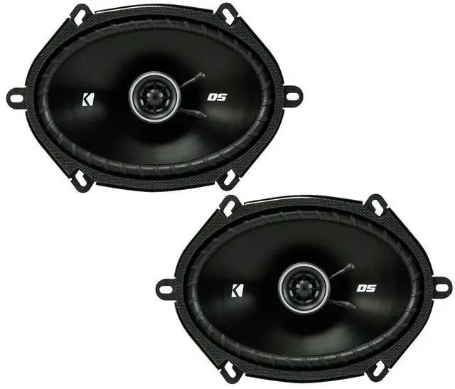 Alt view image 2 of 3 - KICKER DSC680 6x8-Inch (160x200mm) Coaxial Speakers, 4-Ohm Bundle