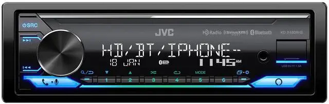 Alt view image 2 of 4 - JVC KD-X480BHS Multimedia Car Stereo, Single Din, Built in Amazon Alexa, Blutooth Audio and Hands Free Calling, MP3, USB, AUX-in, AM/FM Radio Receiver, SiriusXM Ready, HD Radio