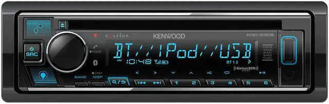 Main image of Kenwood KDC-X305 eXcelon CD Car Stereo Receiver w/Bluetooth Hands Free Calling, AM/FM Radio, USB, Amazon Alexa Built Ready, Variable Color Illumination