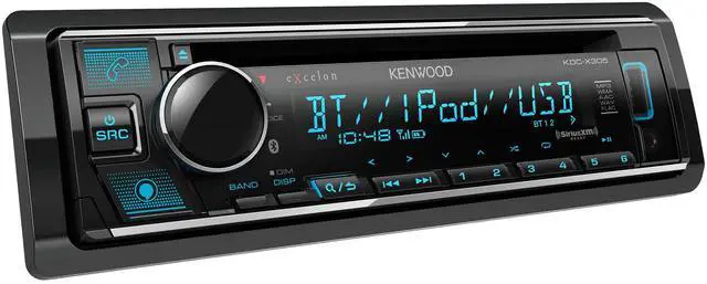 Alt view image 2 of 3 - Kenwood KDC-X305 eXcelon CD Car Stereo Receiver w/Bluetooth Hands Free Calling, AM/FM Radio, USB, Amazon Alexa Built Ready, Variable Color Illumination