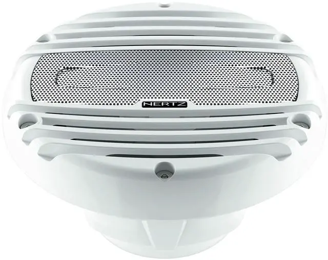 Alt view image 2 of 2 - HERTZ HMX-65 6.5" 4-Ohm Marine Coaxial Speakers with White Grilles (Pair)