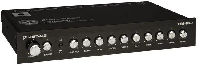 Main image of PowerBass XEQ-9XO - 1/2 Din 9 Band PreAmplifier/Equalizer