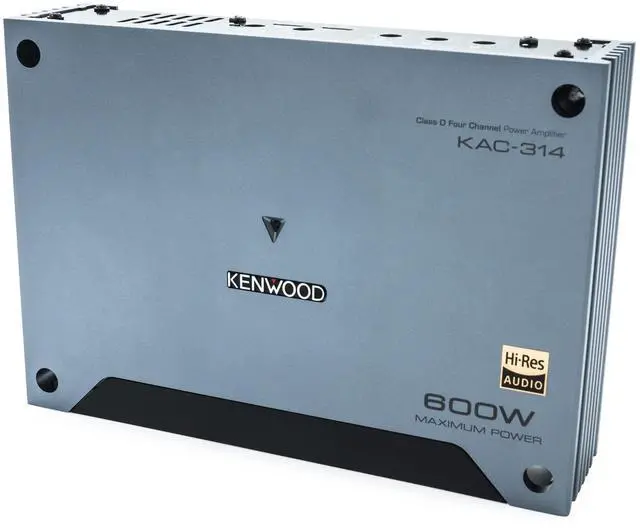 Alt view image 3 of 5 - KENWOOD KAC-314-4-Channel Concert Series Car Stereo Amplifier with 50W x 4 @ 4ohms, 75W x 4 @ 2ohms, 600W Maximum Power