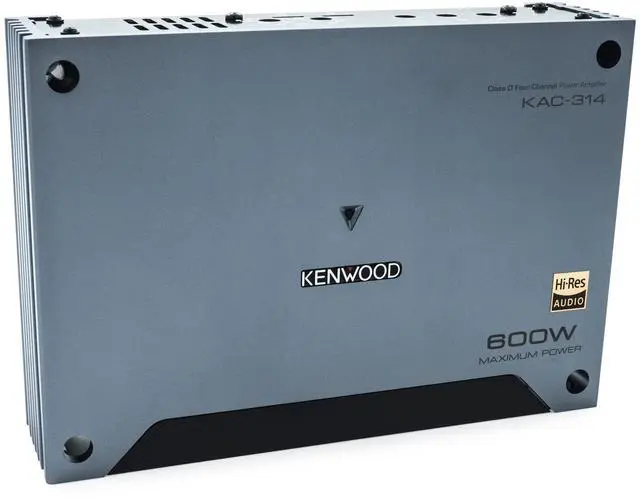 Alt view image 4 of 5 - KENWOOD KAC-314-4-Channel Concert Series Car Stereo Amplifier with 50W x 4 @ 4ohms, 75W x 4 @ 2ohms, 600W Maximum Power