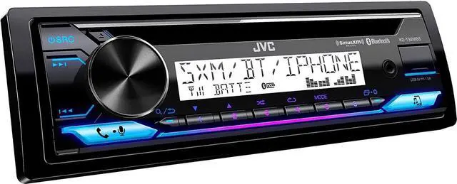 Alt view image 4 of 5 - JVC KD-T92MBS Marine Powersport Audio CD Receiver 22W RMS/50W Max x 4, Bluetooth, USB, Time Alignment, 13 Band EQ, 2/3 Way Crossover, 6-Channel 4V Pre-Amp Output, Adjustable Color LED Display