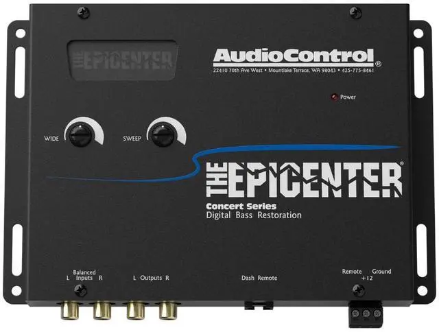 Alt view image 2 of 5 - AudioControl EPICENTER Digital Bass Restoration Control Processor, Car Audio Bass Booster Enhancer with Wired Remote Control (Black)