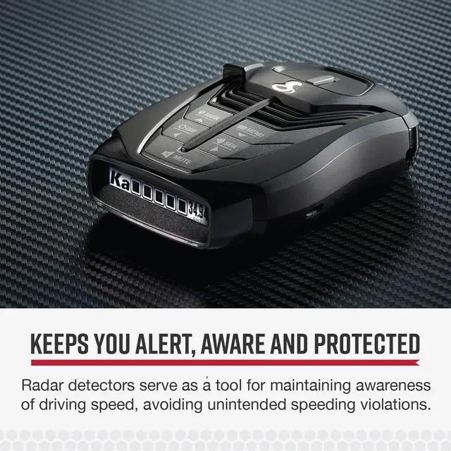 Alt view image 2 of 5 - Cobra RAD 480i Laser Radar Detector  Long Range Detection, Bluetooth, Apple CarPlay and Android Auto Compatible, LaserEye Front and Rear Detection, Digital Signal Processing, Black