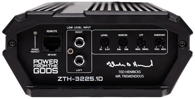 Alt view image 4 of 5 - Hifonics ZTH-3225.1D Zeus Theta Compact Mono Channel Car Audio Amplifier (Silver)  Class D Amp, 3200-Watt, Onboard Electronic Crossover, Built-in Bass Control, Bass Remote Included