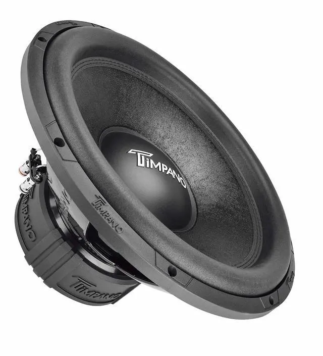 Main image of Timpano 15 Inch Subwoofer D4 1600 Watts Max Power Dual 4 Ohm, 15 Subwoofer Speaker 16 mm Xmax, TPT-T1500-15 D4, 2.6 in Voice Coil, Double Stacked Magnet Sub Woofer for Car Audio Systems (Single)