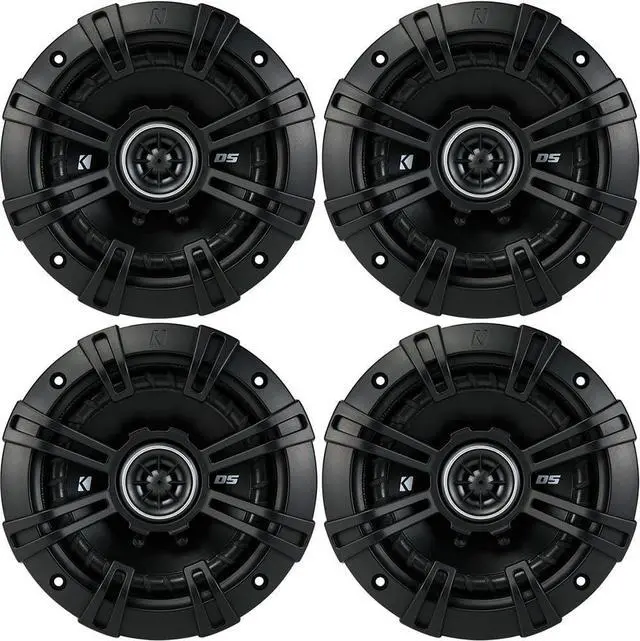 Main image of KICKER Speaker Package of 2 Items: Four 5.25" DS Series Coaxial Speakers 4-Ohm - 2X 43DSC504