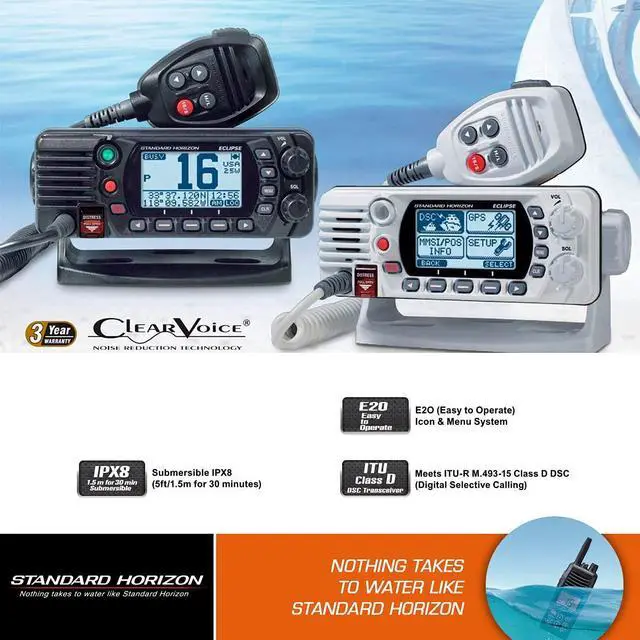 Alt view image 4 of 5 - STANDARD HORIZON GX1400B VHF, Basic, Black,Small