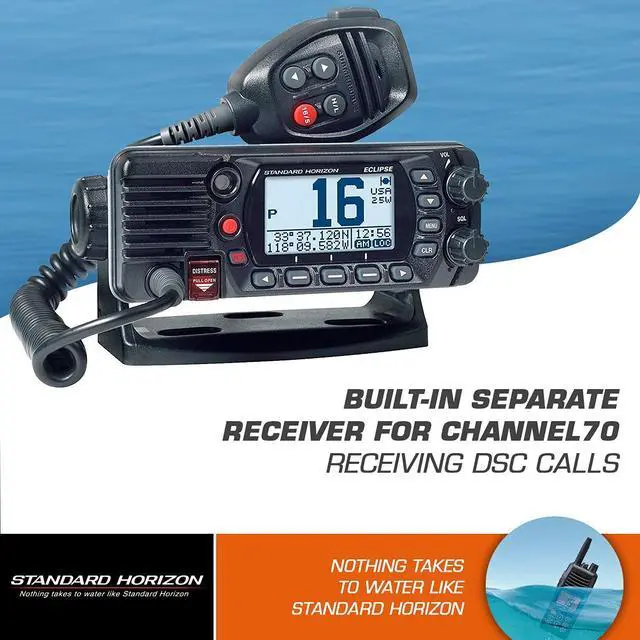 Alt view image 5 of 5 - STANDARD HORIZON GX1400B VHF, Basic, Black,Small