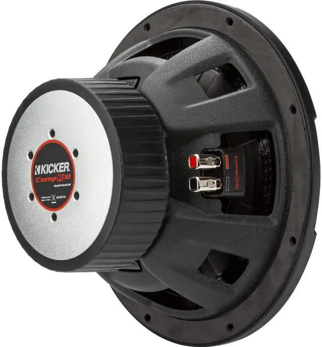 Alt view image 3 of 5 - Kicker 48CWR102 CompR 10" Subwoofer, DVC, 2-ohm