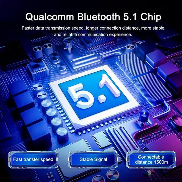 Alt view image 5 of 5 - EJEAS V4 Plus Motorcycle Helmet Bluetooth Intercom, Bluetooth 5.1 Motorcycle Headset with CVC Noise Reduction and FM Radio Function for 4 Riders Talk at The Same Time Within 1500M (2 Pack)