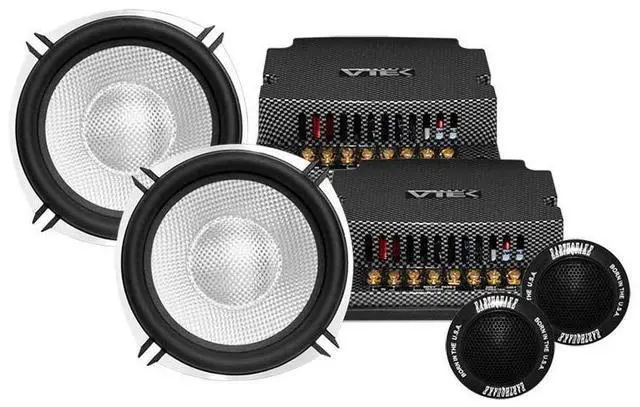 Main image of EARTHQUAKE Sound VTEK-MC5 500W 5.25-inch 2-Way Component Set with Tweeters and Passive Xovers,Black, Red, White, Gold, Grey
