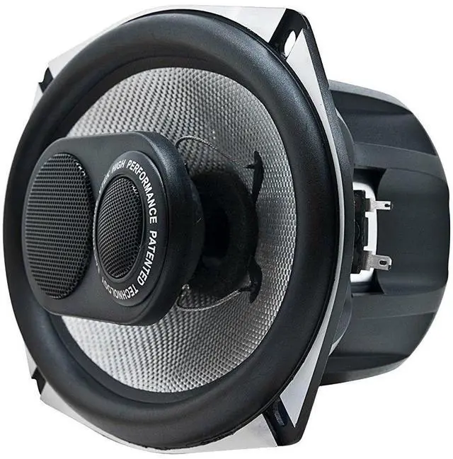 Alt view image 4 of 5 - EARTHQUAKE Sound VTEK-693 700W 6x9-inch 3-Way Coaxial Speakers with PistonMax Technology (Pair), Black, Silver
