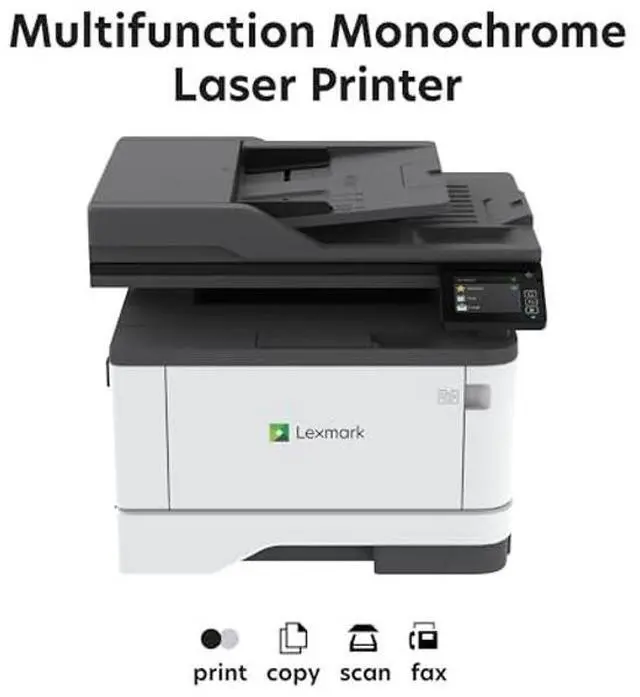 Alt view image 2 of 5 - LEXMARK MX331adn Black and White All-in-One Printer with Touchscreen, Laser Device with Optional Wireless Connection, Duplex Printing and Analogue Fax (3-Series) (29S0150) (1) (1)