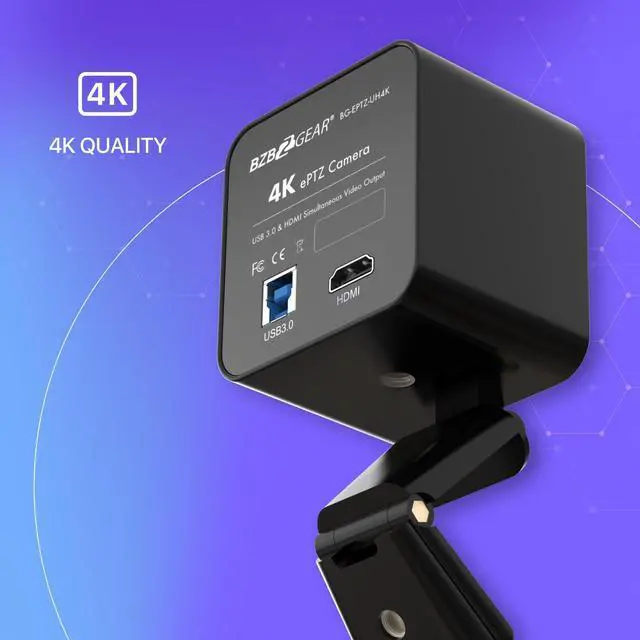 Alt view image 4 of 5 - 4K UHD ePTZ USB and HDMI Conference/Education Camera