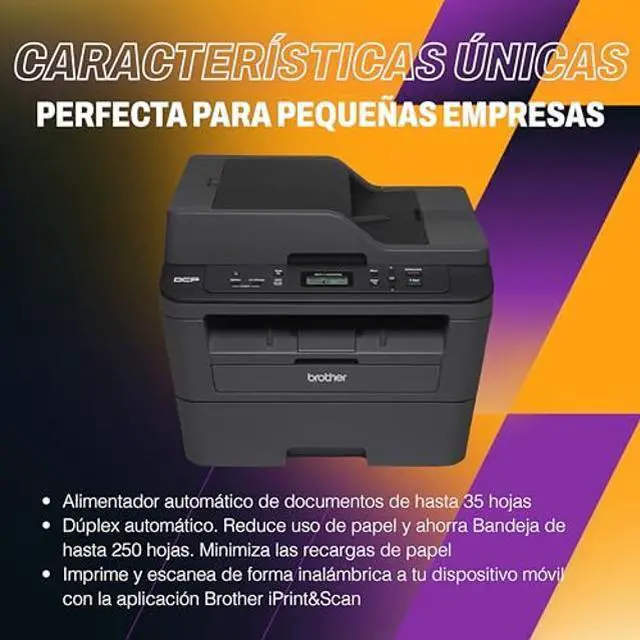 Alt view image 3 of 5 - Brother DCPL2540DW Wireless Compact Monochrome Laser Printer, Amazon Dash Replenishment Ready