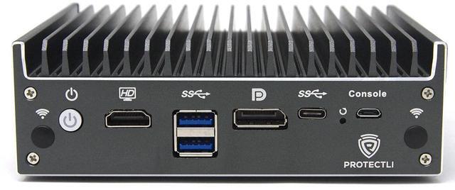 Alt view image 2 of 4 - Protectli Vault Pro VP2410-4 Port, Firewall Micro Appliance/Mini PC - Intel Celeron J4125, DDR4 RAM, M.2 SSD Storage, AES-NI, 8GB RAM, 120GB SSD