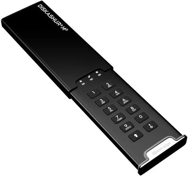 Alt view image 4 of 5 - iStorage diskAshur M2 1TB | PIN authenticated, Hardware encrypted USB 3.2 Portable SSD | Ultra-Fast | FIPS Compliant | Rugged & Portable