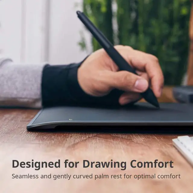 Alt view image 4 of 5 - XENCELABS, Graphic Tablet Medium, Wireless Drawing Tablet with 2 Battery-Free Digital Pen, Tilt Support Stylus with 8192 Levels Pen Pressure Sensitivity, 12 Portable Drawing Pad for Win/Mac/Linux