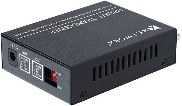 Alt view image 3 of 5 - Networx® Gigabit Ethernet Fiber Media Converter - UTP to 1000Base-LX - ST Multimode, 5...