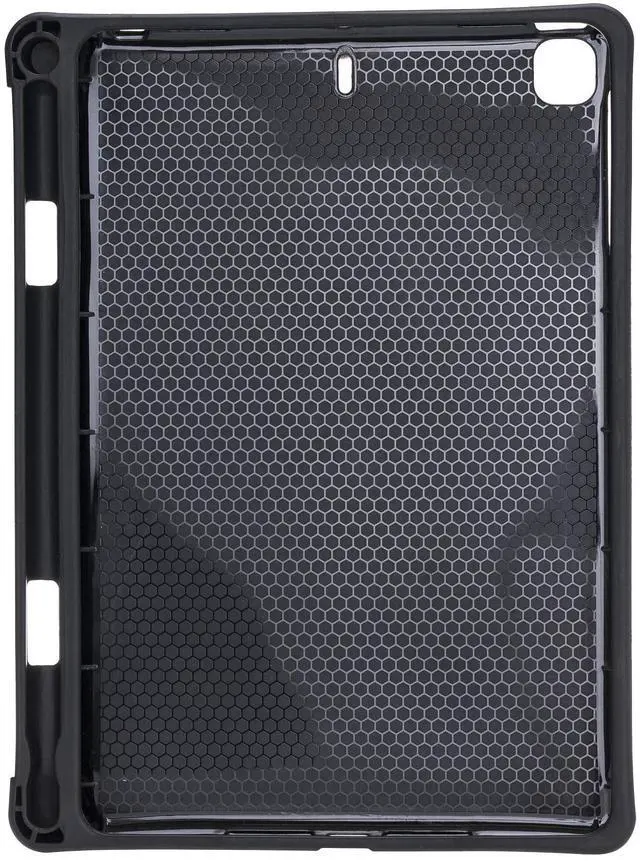 Alt view image 3 of 5 - Venito Lecce Leather Wallet Case Compatible with iPad Mini 5 (5th Generation), 2019 - Flex Handle Tablet Wallet - Antique Brown