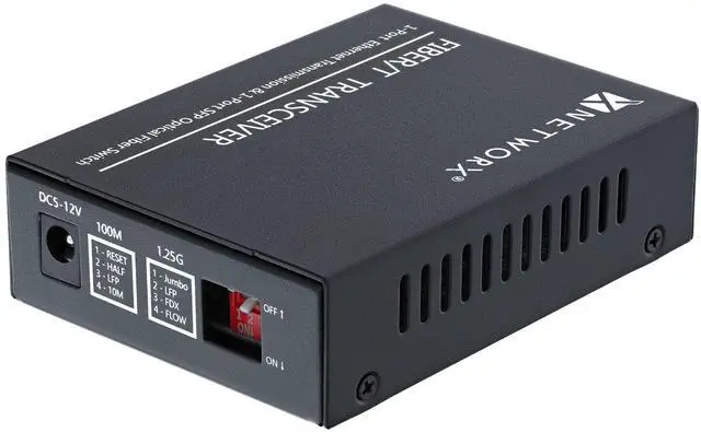 Alt view image 3 of 5 - Networx® Gigabit Ethernet Fiber Media Converter - UTP to 1000Base-LX - LC Sing...