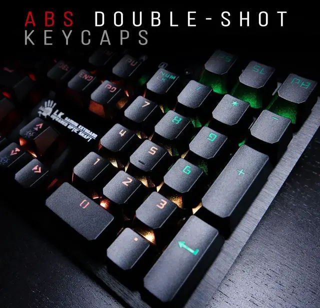Alt view image 4 of 5 - Bloody B820 Optical Mechanical Gaming Keyboard with Individually Backlit RGB LED Keys Wired, 104 Keys Standard, Red Switch - MX Red Equivalent for Windows PC and Laptop