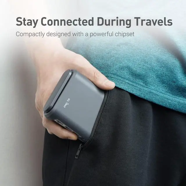 Alt view image 3 of 5 - GL.iNet GL-A1300 (Slate Plus) Wireless VPN Encrypted Travel Router & GL-MT300N-V2(Mango) Portable Mini Travel Wireless Pocket VPN Router