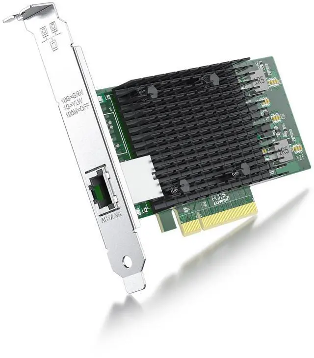 Main image of ipolex 10Gb Network Card Intel X540-T1 Ethernet Card PCI-E NIC, Single RJ45 Copper Port, with Intel X540-BT1 Controller, 2.1 X8, 10G PCI Express LAN Adapter NIC, Support Windows Server, Linux, Vmware