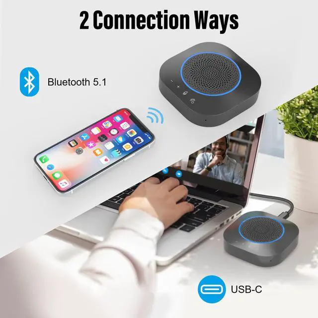 Alt view image 4 of 5 - ANSTEN Bluetooth Speakerphone & USB Microphone