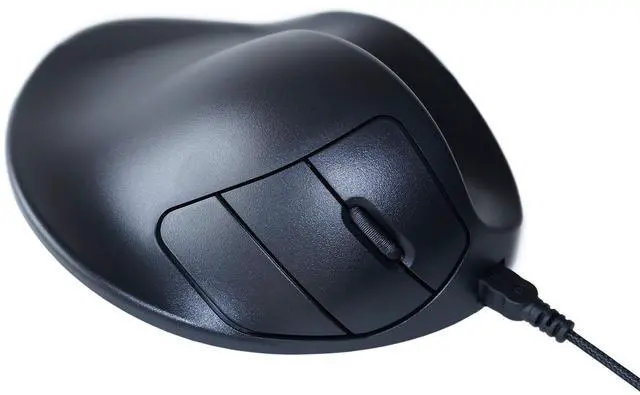Alt view image 2 of 4 - HANDSHOEMOUSE The ONLY Mouse That FITS Like A Glove Hippus S2WB-LC Wired Light Click Handshoe Mouse (Right Hand, Small, Black)
