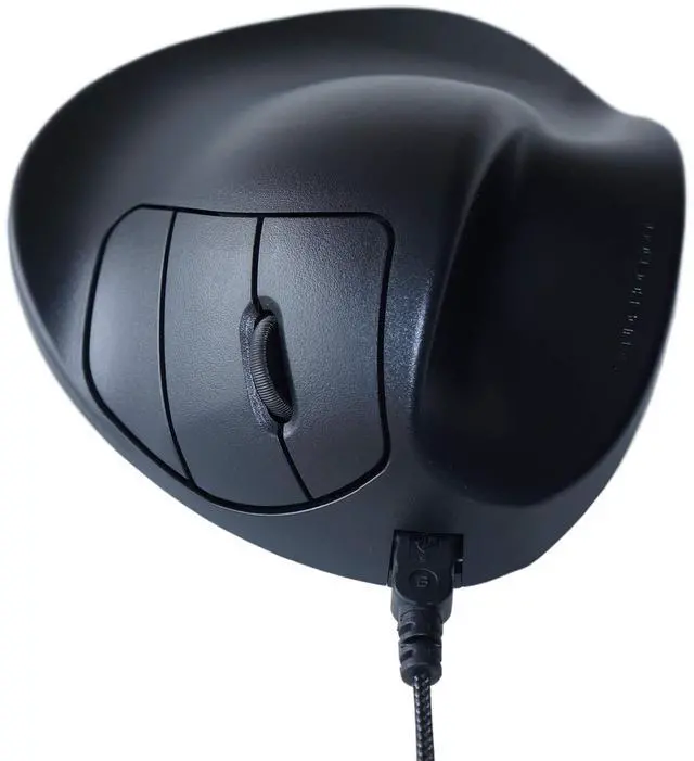 Alt view image 4 of 4 - HANDSHOEMOUSE The ONLY Mouse That FITS Like A Glove Hippus S2WB-LC Wired Light Click Handshoe Mouse (Right Hand, Small, Black)