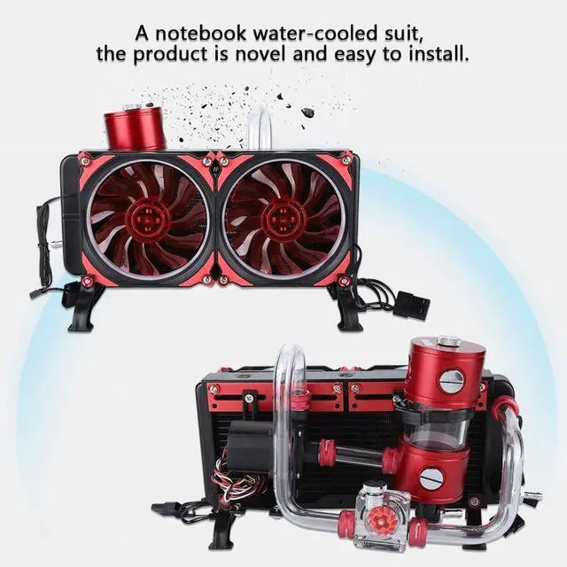 Alt view image 3 of 5 - 18 Way Liquid CPU Cooler with G1/4 Block Pump for CPU/GPU High Performance Water Cooling Kit for PC Quiet Operation and Efficient Cooling