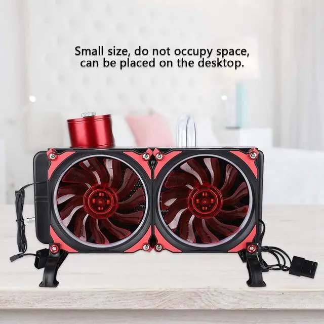 Alt view image 4 of 5 - 18 Way Liquid CPU Cooler with G1/4 Block Pump for CPU/GPU High Performance Water Cooling Kit for PC Quiet Operation and Efficient Cooling