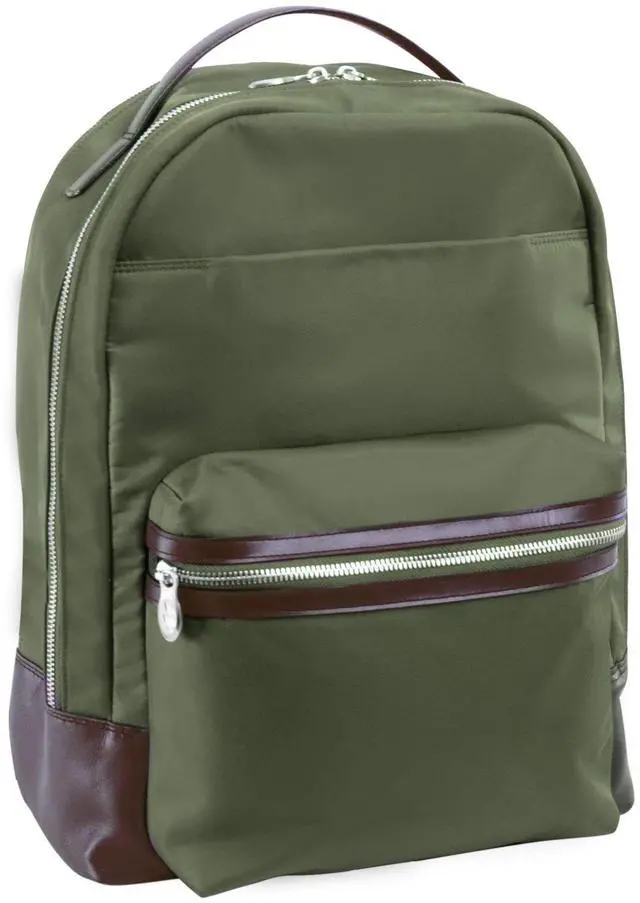 Main image of McKLEIN 15" Nylon Dual Compartment Laptop Backpack- PARKER- Green
