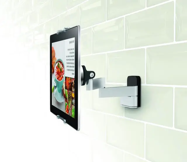 Alt view image 2 of 5 - Vogel's TMS 1030 Full-Motion Tablet Wall Mount for All Tablets from 7-13 inch | Swivels up to 180º (Left/Right) | Can be Tilted up to 15º | Also fits iPad and Samsung Galaxy Tab| Black