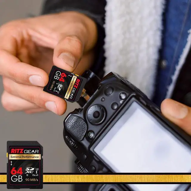 Alt view image 5 of 5 - Ritz Gear Extreme Performance Video Pro 64GB 4K 8K Ultra HD SDXC U3 V60 A1 Memory Card 4-Pack (Read 265mb/s 120mb/s Write)