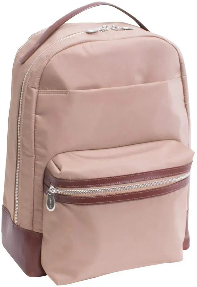 Alt view image 3 of 5 - McKLEIN 15" Nylon Dual Compartment Laptop Backpack- PARKER- Khaki