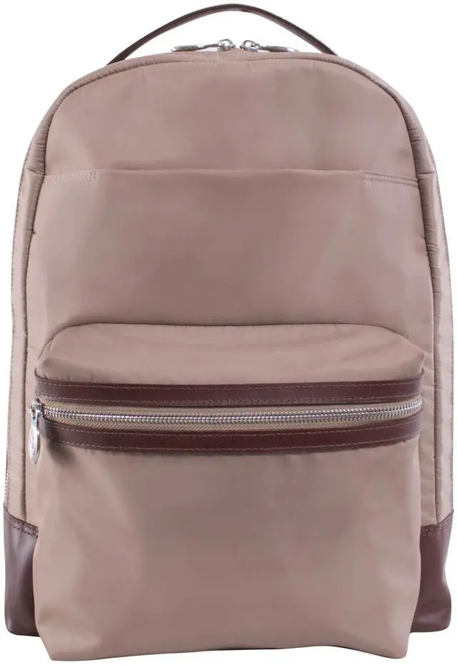 Alt view image 5 of 5 - McKLEIN 15" Nylon Dual Compartment Laptop Backpack- PARKER- Khaki